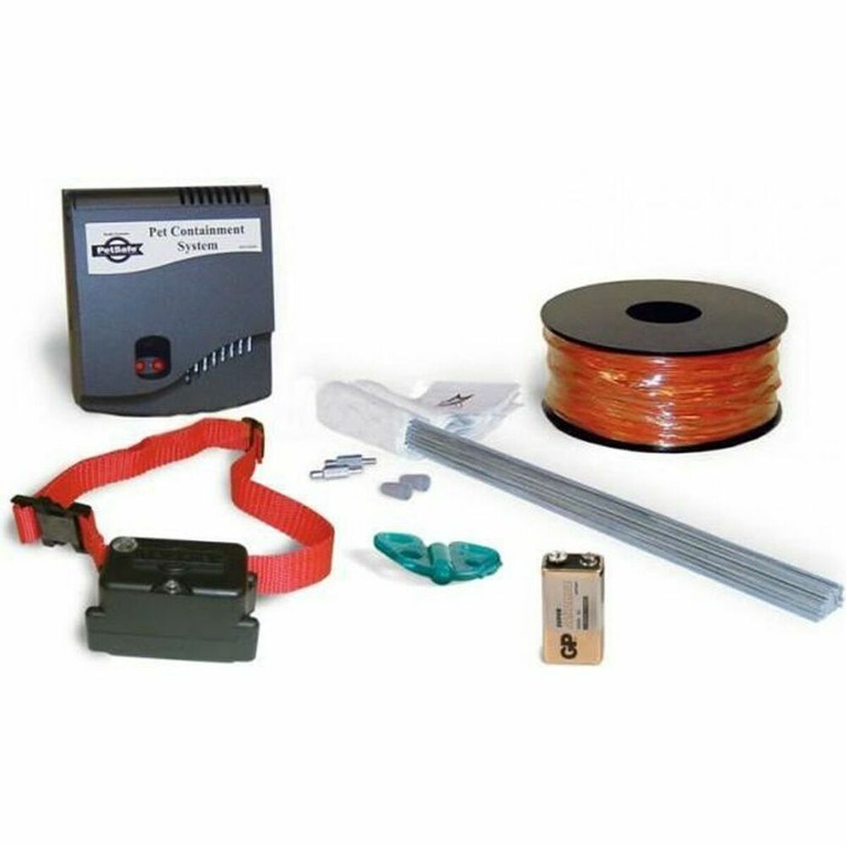 Cables, fastening stakes and fences