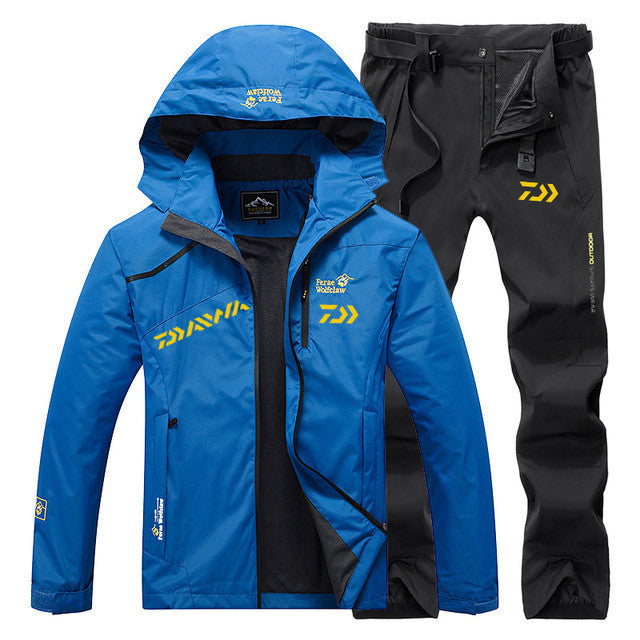 Spring Autumn Waterproof Windproof Fishing Suit Set Daiw