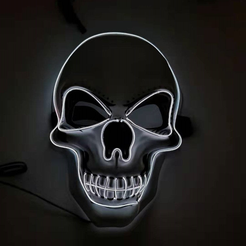 Totenkopf-LED-leuchtende Halloween-Maske