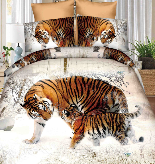 Gebürstetes, vierteiliges 3D-Set