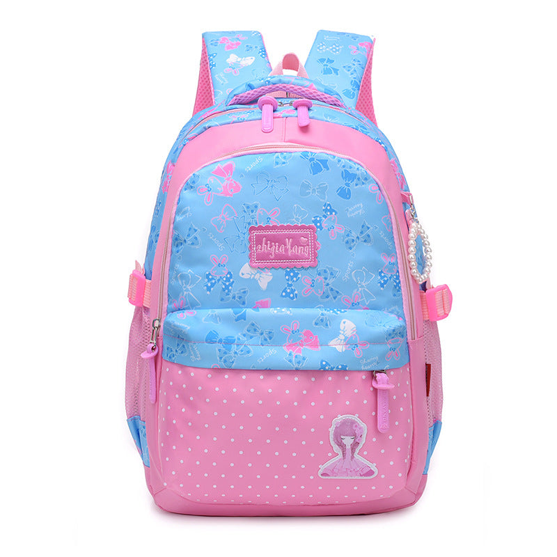 New Style Children's School Bag Korean Girl Load-Reducing Backpack