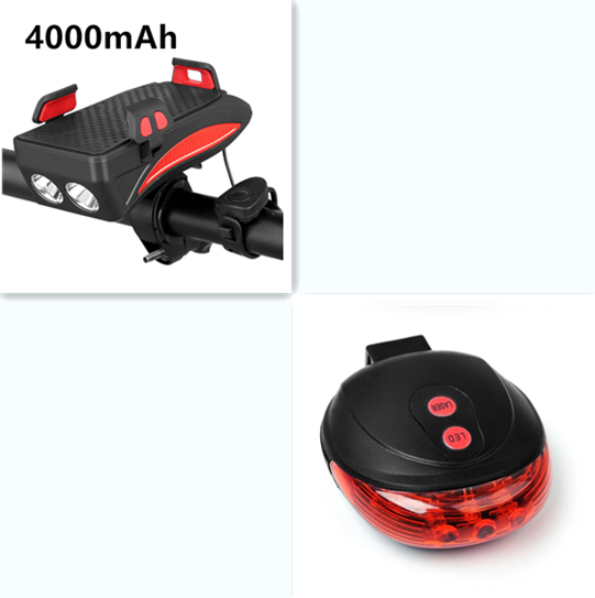 Motorrad Fahrrad Telefon Halter Unterstützung Aufladen Für Handy Mit Fahrrad Glocke Power Bank Fahrrad Front Lampe Taschenlampe