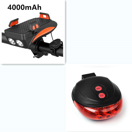 Motorrad Fahrrad Telefon Halter Unterstützung Aufladen Für Handy Mit Fahrrad Glocke Power Bank Fahrrad Front Lampe Taschenlampe