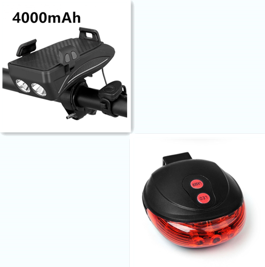 Motorrad Fahrrad Telefon Halter Unterstützung Aufladen Für Handy Mit Fahrrad Glocke Power Bank Fahrrad Front Lampe Taschenlampe