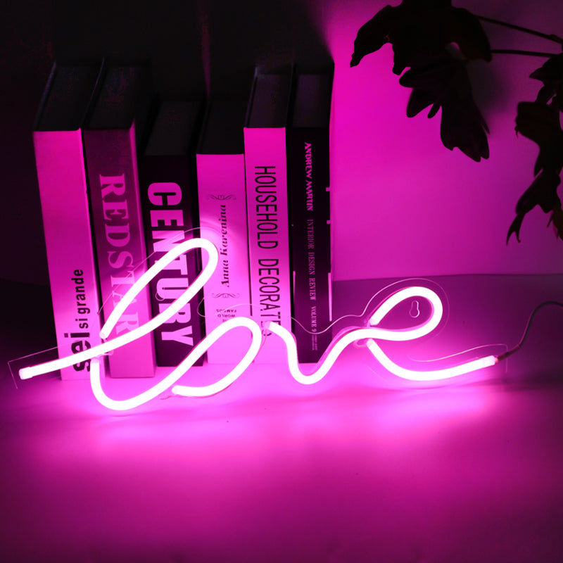 Neondekoration ins kreative Wandbar-Atmosphärenlampe saubere Barbettlampe romantische Schlafzimmerraumaufteilung