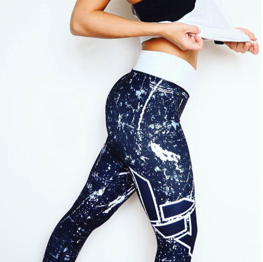 Damen-Leggings, bedruckte Leggings, atmungsaktive Damenhose