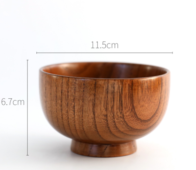 Runde Holzschale aus Holz
