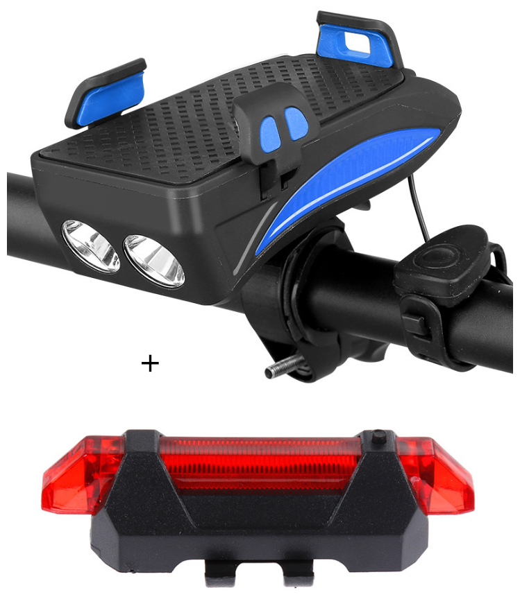 Motorrad Fahrrad Telefon Halter Unterstützung Aufladen Für Handy Mit Fahrrad Glocke Power Bank Fahrrad Front Lampe Taschenlampe