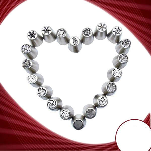 DIY-Serie Edelstahl-Weihnachtsdekorationsmund 30 verschiedene Kuchendekorationswerkzeuge