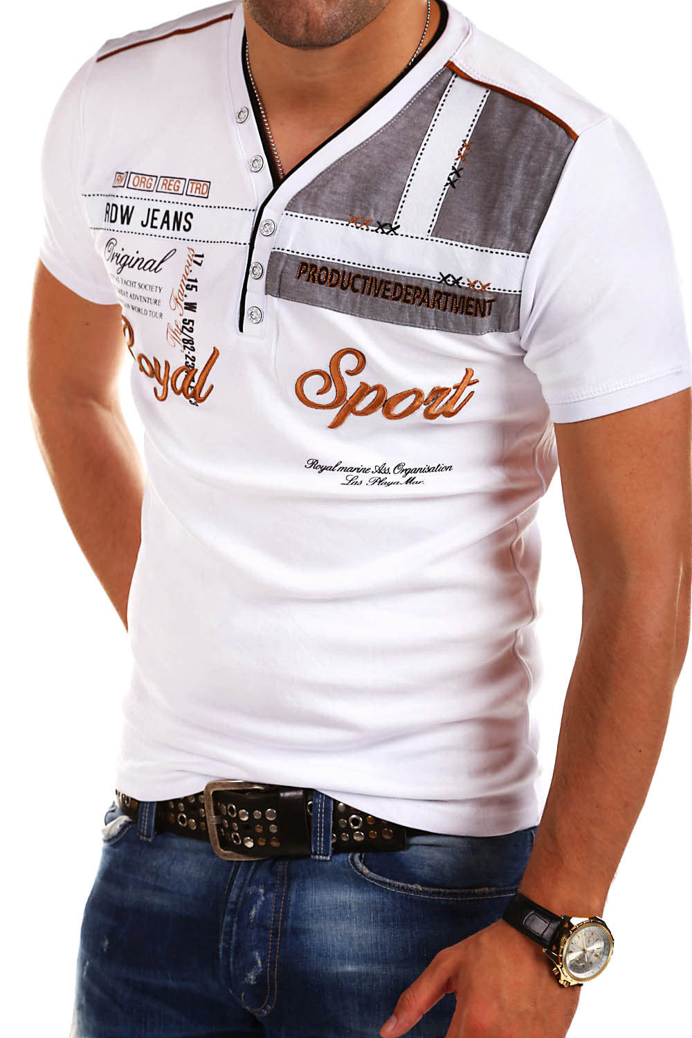 Kurzarm-T-Shirt für Herren in Übergröße