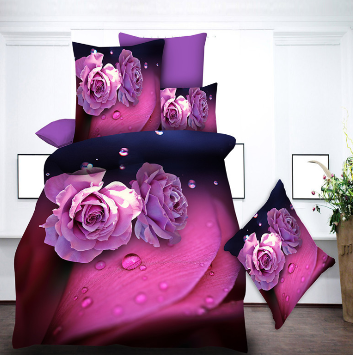 Gebürstetes, vierteiliges 3D-Set