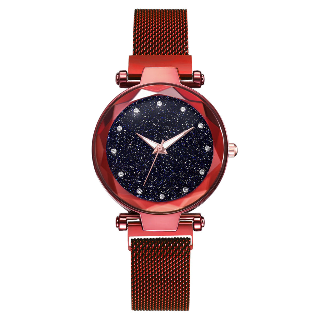 Luxus Frauen Uhren Armband Set Mode Elegante Magnet Schnalle Damen Starry Sky Uhr Set Relogio