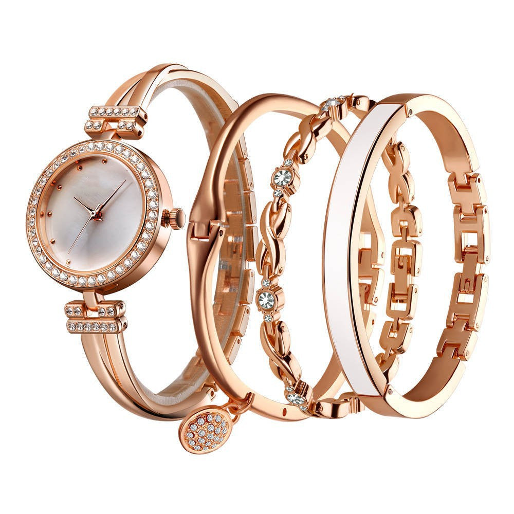 Modisches Quarzuhren-Set für Damen