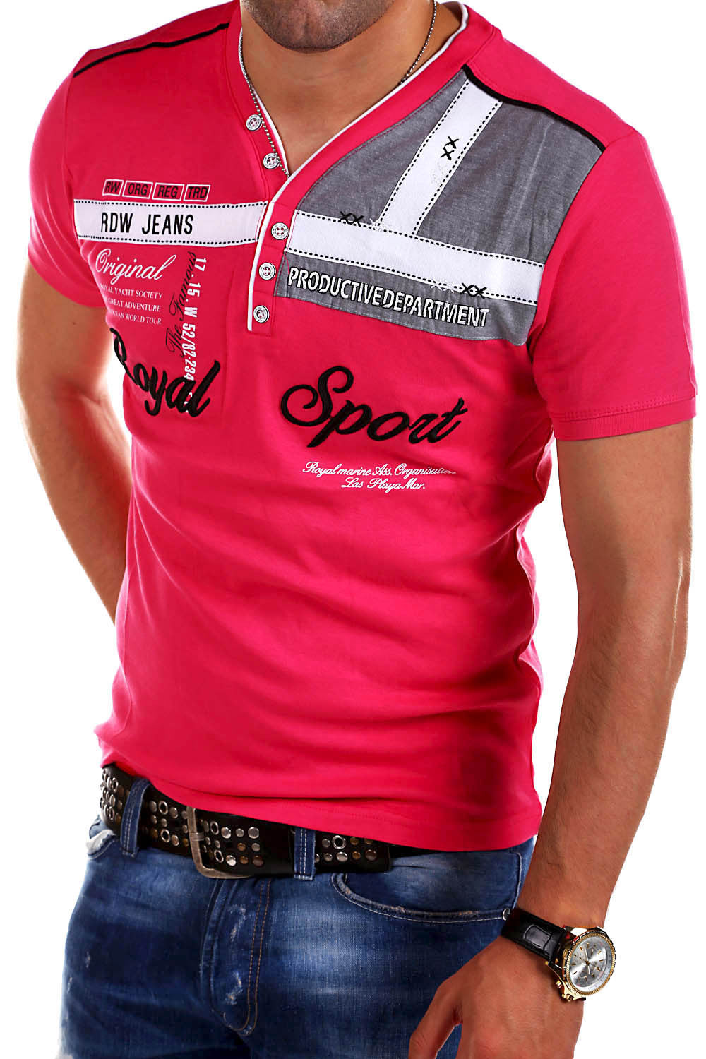 Kurzarm-T-Shirt für Herren in Übergröße