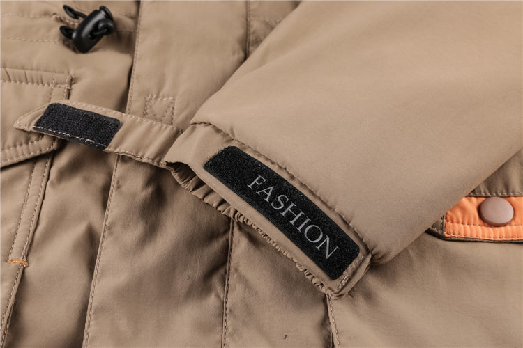 Mid-length cotton jacket