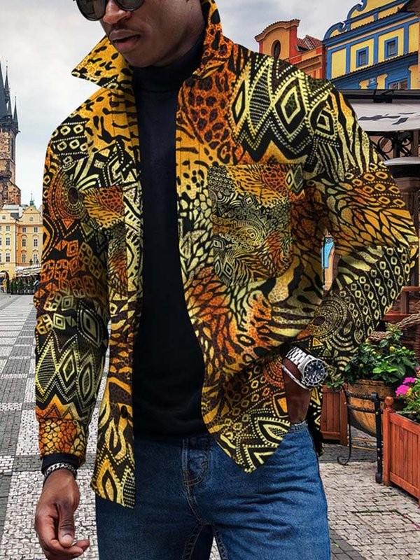 Neuer farbenfroher Cardigan mit allmählichem Wechsel und 3D-Knopf-Digitaldruck