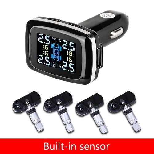 Reifendrucküberwachungssystem, Sensoren, Zigarettenanzünder, USB-Anschluss, automatische Sicherheitsalarmsysteme, Reifendruck