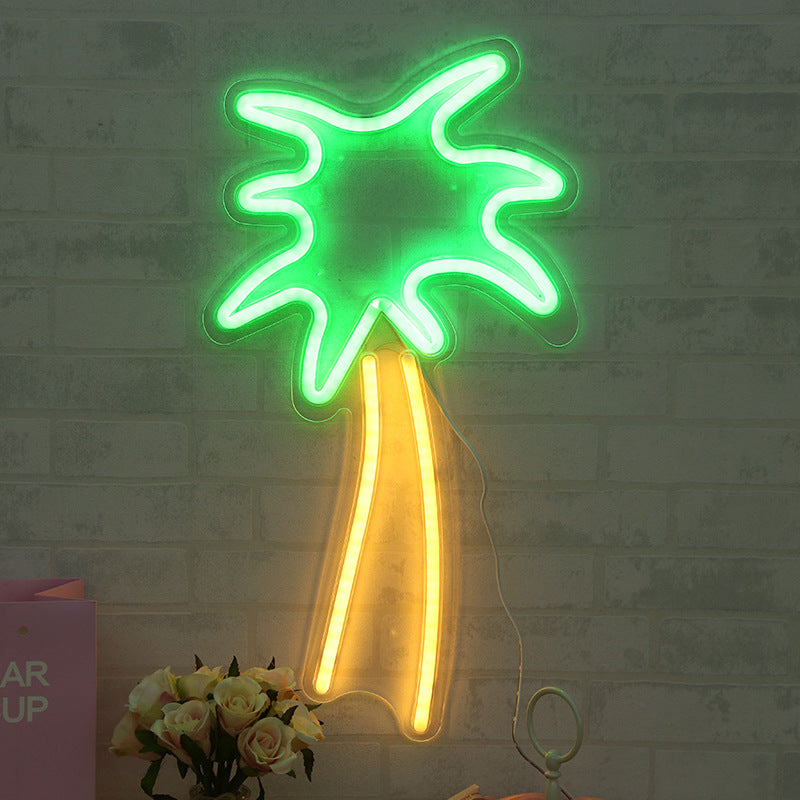 Neondekoration ins kreative Wandbar-Atmosphärenlampe saubere Barbettlampe romantische Schlafzimmerraumaufteilung