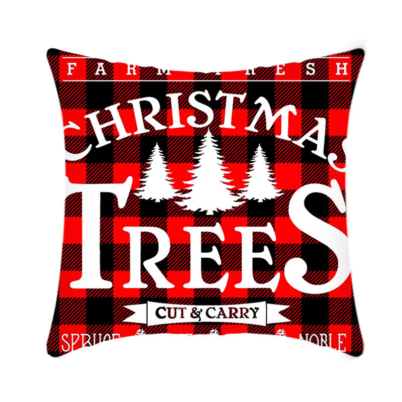 Frohe Weihnachten Kissenbezug 45 cm Elch Weihnachtsmann Kurze Plüsch Sofa Kissenbezug Home Decor Kissenbezug Weihnachtsdekoration