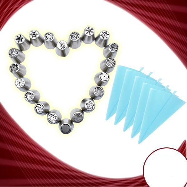 DIY-Serie Edelstahl-Weihnachtsdekorationsmund 30 verschiedene Kuchendekorationswerkzeuge