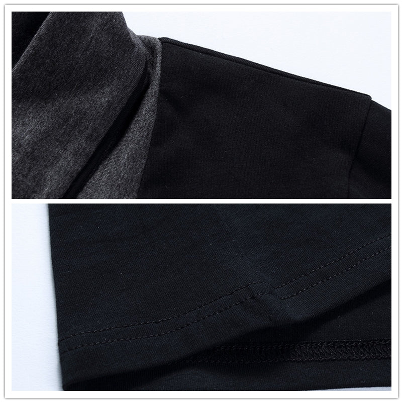 Neues Herren-Langarm-T-Shirt für Frühling und Herbst, Herrenbekleidung mit V-Ausschnitt