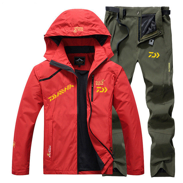 Spring Autumn Waterproof Windproof Fishing Suit Set Daiw