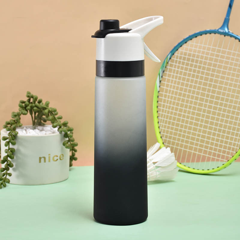 Sprühwasserflasche für Mädchen, Outdoor-Sport, Fitness, Wasserbecher, große Kapazität, Sprühflasche, Trinkgeschirr, Reiseflaschen, Küchenhelfer