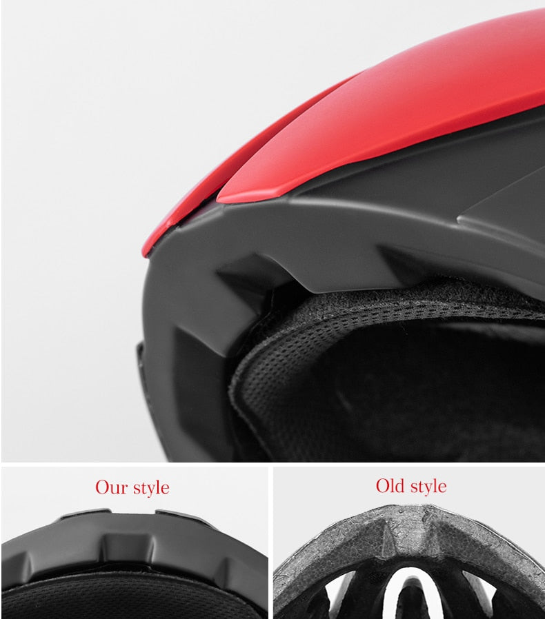 ROCKBROS Ultralight Bike Helmet Cycling EPS Integrally-molded Helmet Reflective Mtb Bicycle Safety Hat For Men Women 57-62 CM