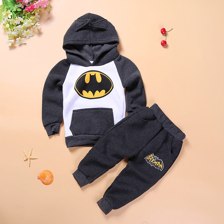 Children's cartoon suit fleece sweater children suit
