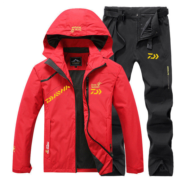 Spring Autumn Waterproof Windproof Fishing Suit Set Daiw