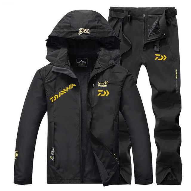Spring Autumn Waterproof Windproof Fishing Suit Set Daiw