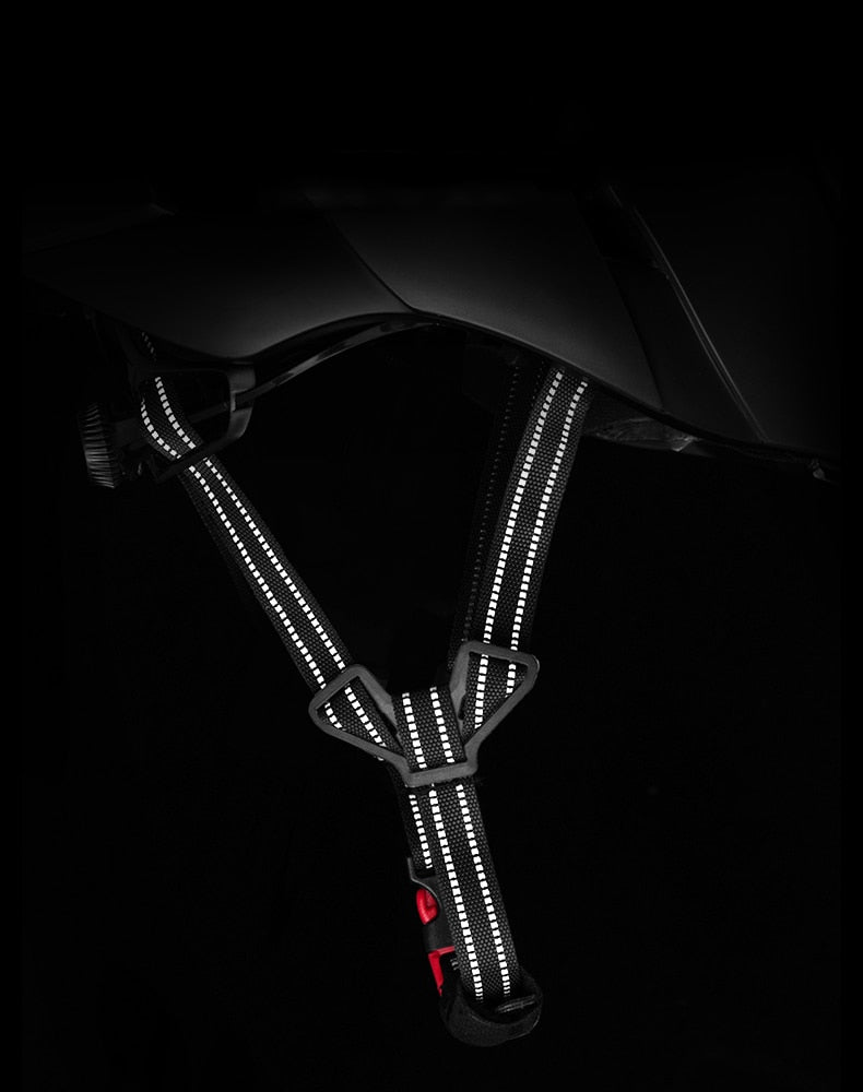 ROCKBROS Ultralight Bike Helmet Cycling EPS Integrally-molded Helmet Reflective Mtb Bicycle Safety Hat For Men Women 57-62 CM