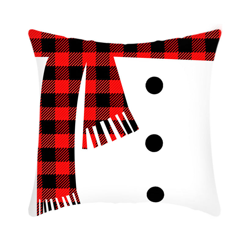 Frohe Weihnachten Kissenbezug 45 cm Elch Weihnachtsmann Kurze Plüsch Sofa Kissenbezug Home Decor Kissenbezug Weihnachtsdekoration
