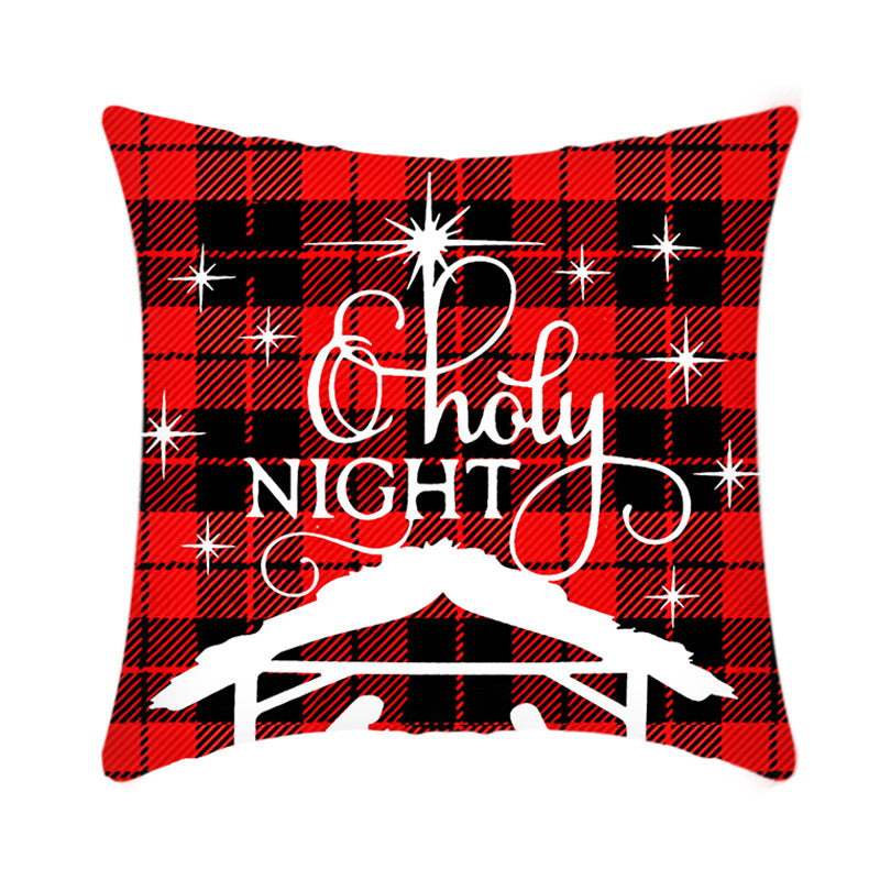 Frohe Weihnachten Kissenbezug 45 cm Elch Weihnachtsmann Kurze Plüsch Sofa Kissenbezug Home Decor Kissenbezug Weihnachtsdekoration