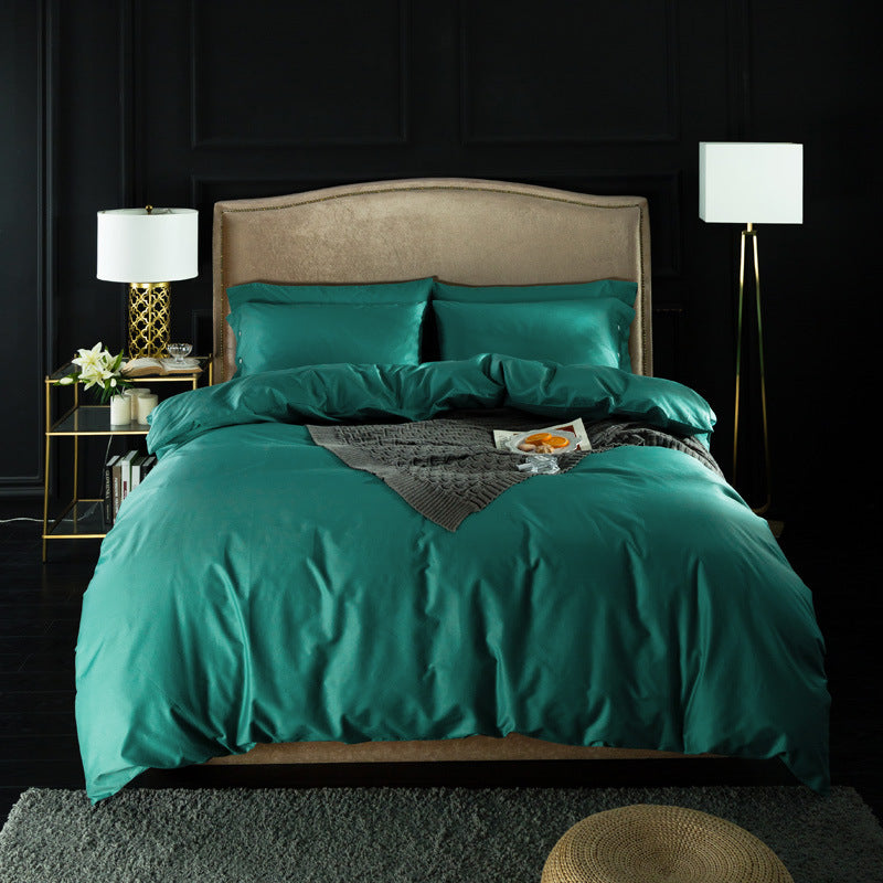 Four-piece long-staple cotton solid color set