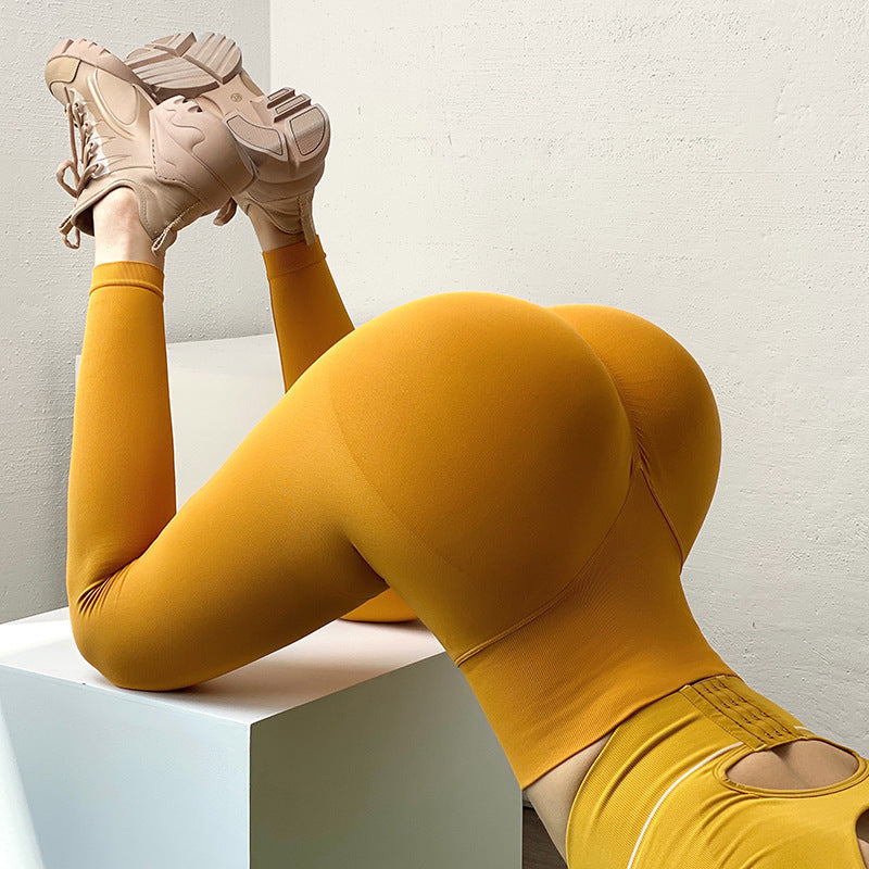 Hüfthebende Fitness-Leggings, Bauchkontrolle, Workout, Laufen, Fitnessstudio, Yoga-Hose für Damen