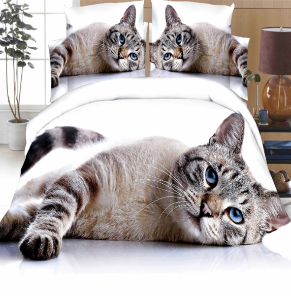 Gebürstetes, vierteiliges 3D-Set