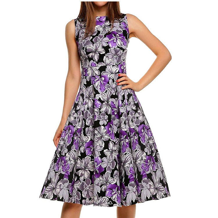 Kleid mit Vintage-Print