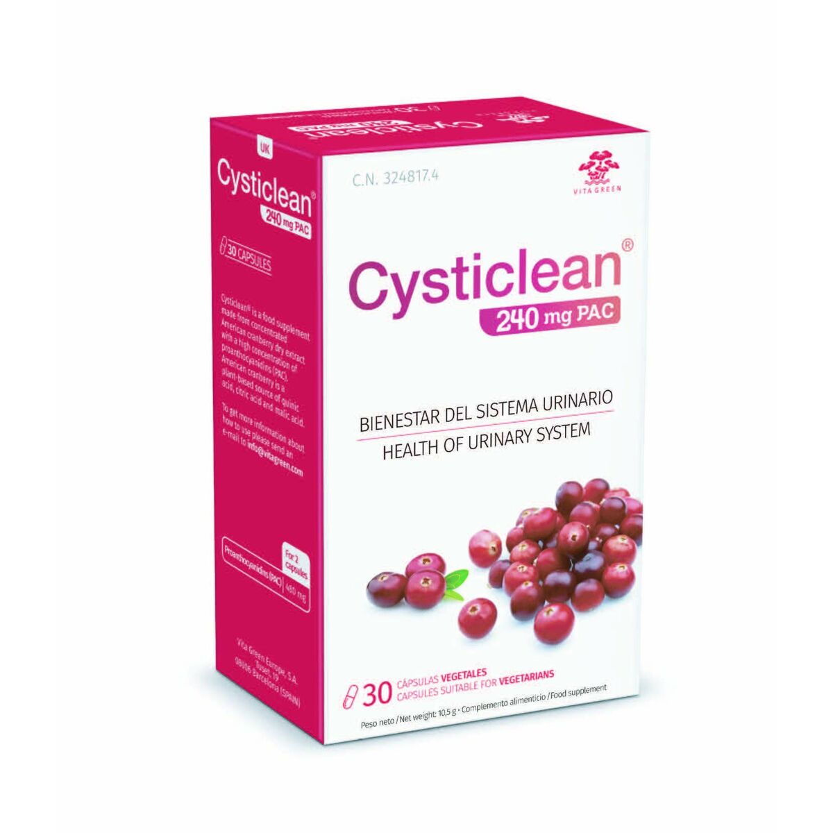 Cysticlean Digestive Supplement Cysticlean Classic 30 Units
