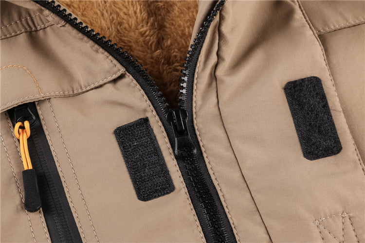 Mid-length cotton jacket