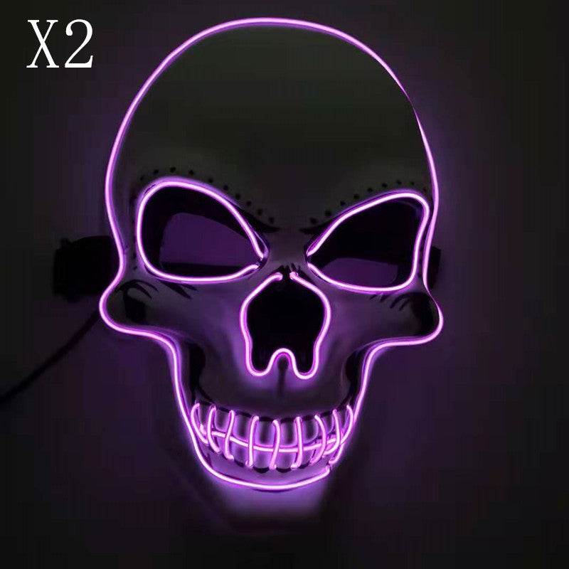 Totenkopf-LED-leuchtende Halloween-Maske