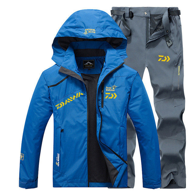 Spring Autumn Waterproof Windproof Fishing Suit Set Daiw