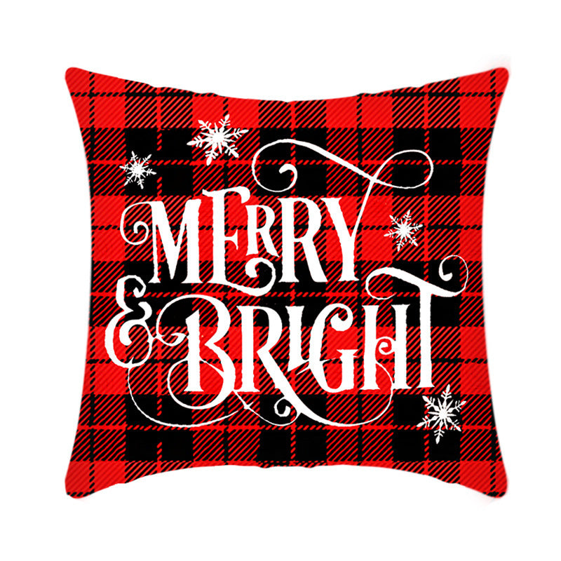 Frohe Weihnachten Kissenbezug 45 cm Elch Weihnachtsmann Kurze Plüsch Sofa Kissenbezug Home Decor Kissenbezug Weihnachtsdekoration