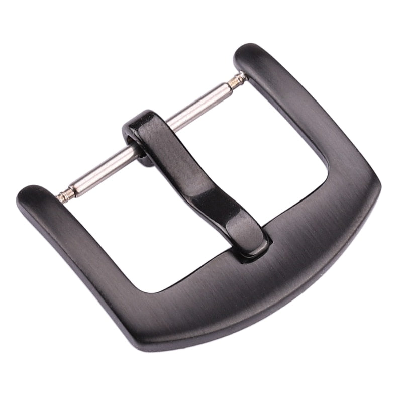 Metal Watch Band Buckle 16 18 20 22 24mm Men Watchband Strap Silver Black Gold Stainless Steel Clasp Accessories