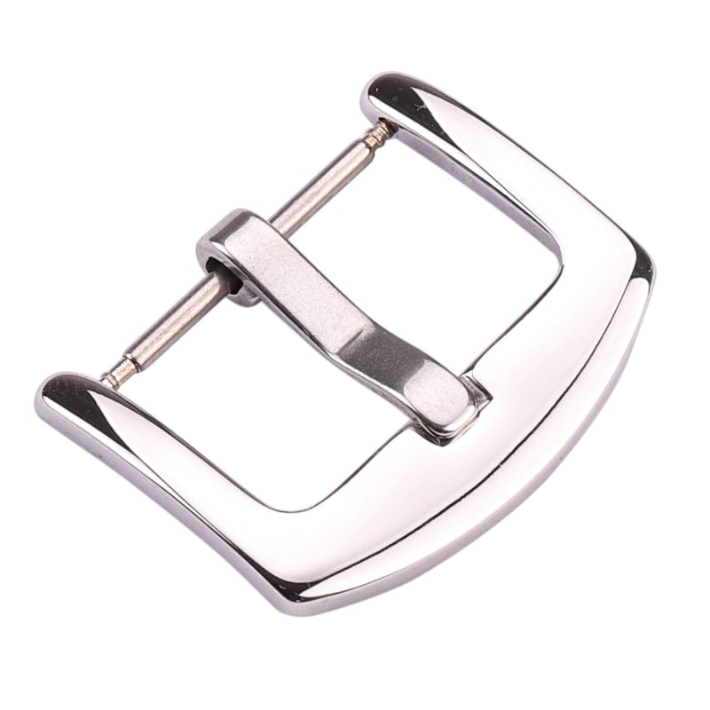 Metal Watch Band Buckle 16 18 20 22 24mm Men Watchband Strap Silver Black Gold Stainless Steel Clasp Accessories