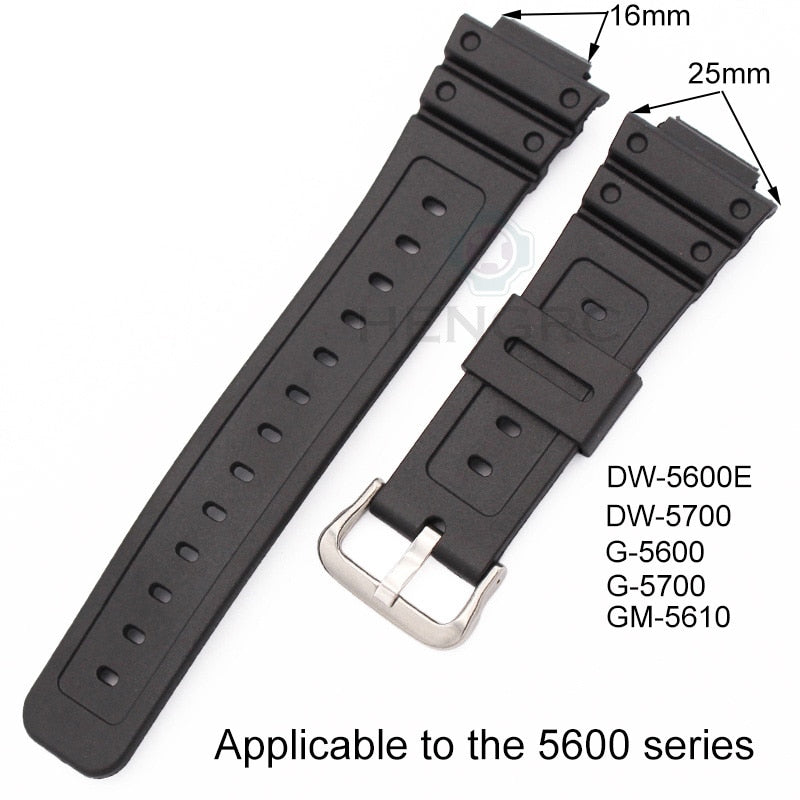 Silikon Gummi Uhrenarmband Männer Schwarz Sport Tauchen Uhrenarmbänder Edelstahl Dornschließe Uhrenzubehör