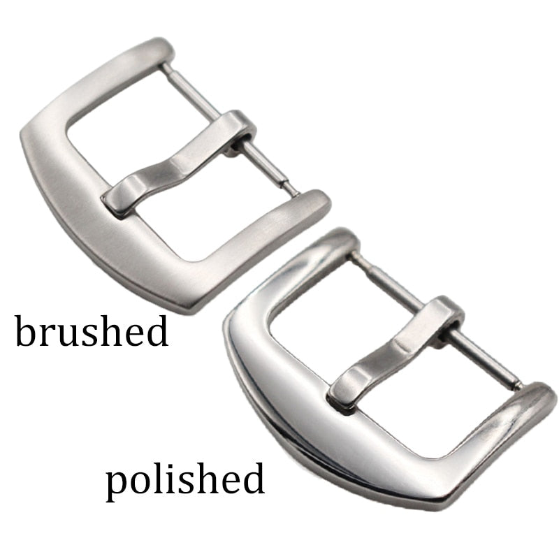 Metal Watch Band Buckle 16 18 20 22 24mm Men Watchband Strap Silver Black Gold Stainless Steel Clasp Accessories