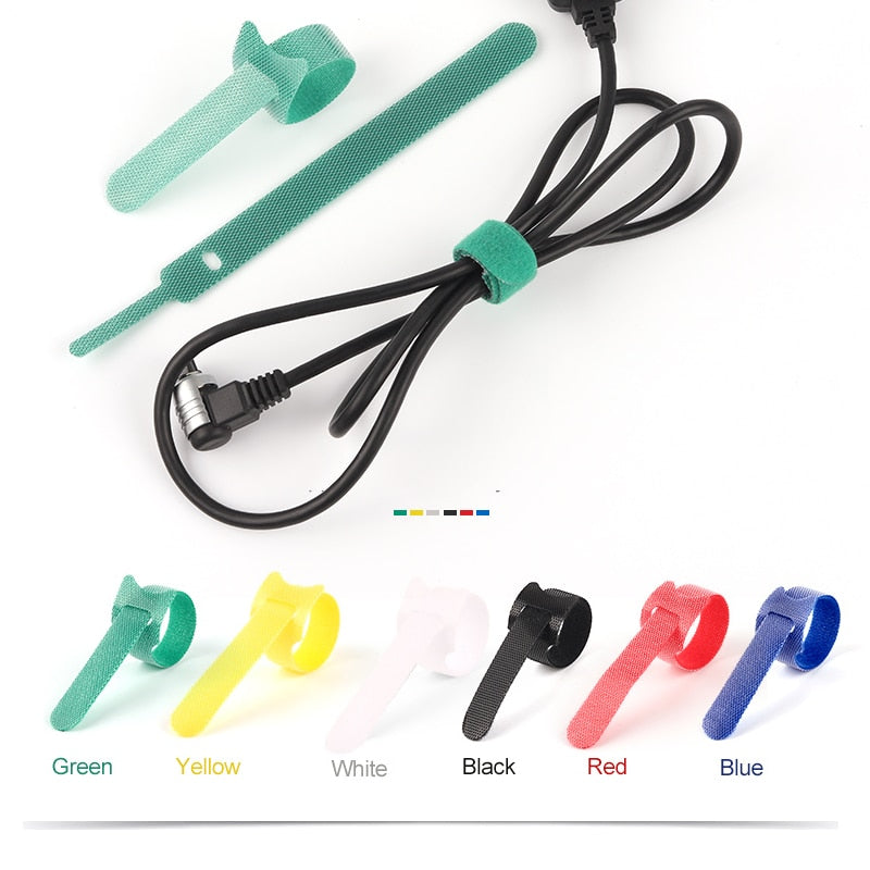 10/30/50/100PCS fascette per cavi rilasciabili fascette per cavi riutilizzabili in plastica colorata fascette per fascette avvolgenti in Nylon fascette per cavi di tipo T