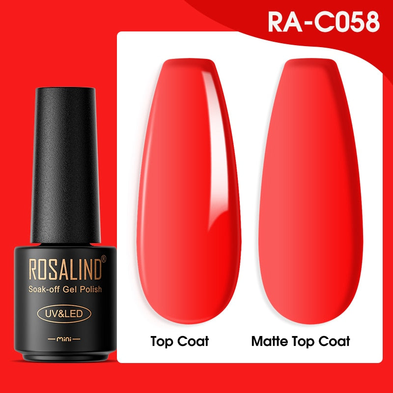 ROSALIND Gel Nail Polish Lamp All For Nails Art Manicure With Matt Base Top Coat Semi Permanant Gellak Nail Gel Polish Varnishes
