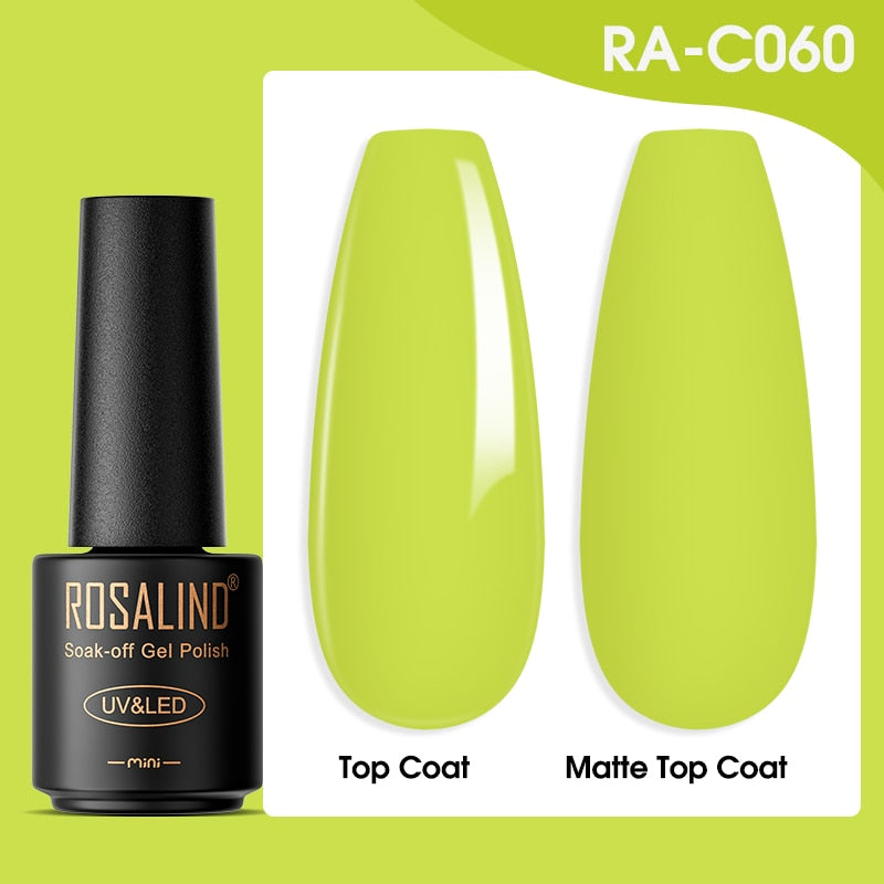ROSALIND Gel Nail Polish Lamp All For Nails Art Manicure With Matt Base Top Coat Semi Permanant Gellak Nail Gel Polish Varnishes